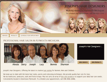 Tablet Screenshot of josephs-hair.com